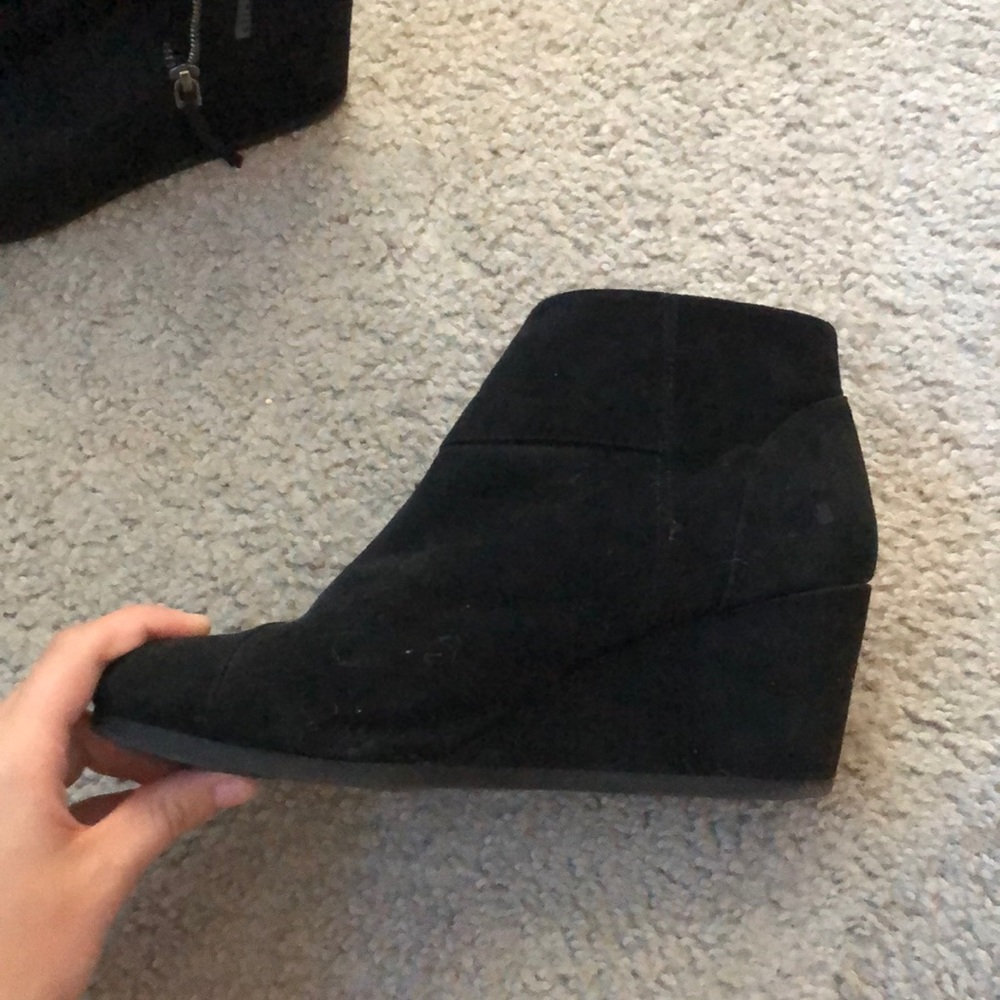 Black high heel boots